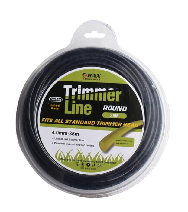 BAX TRIMMER LINE ROUND  4mm - 35m (1304-40035)