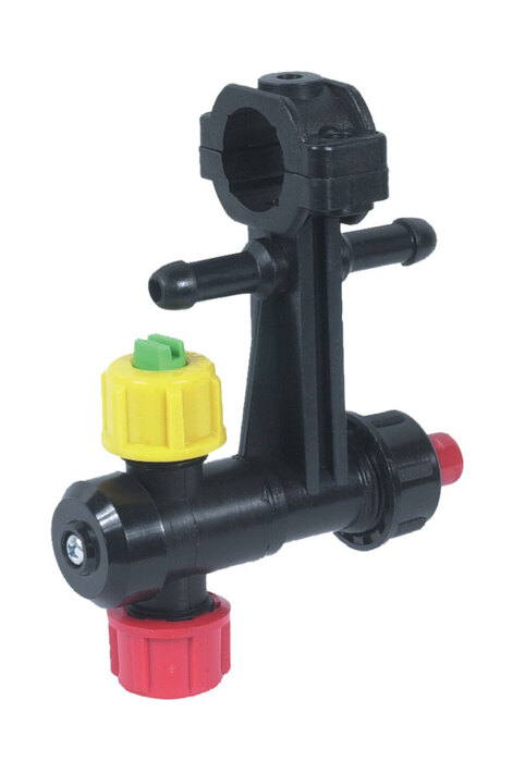 ANTIDROP DOUBLE NOZZLE HOLDER EXTERNAL SUPPLY WITH SCREW CAP 10 mm