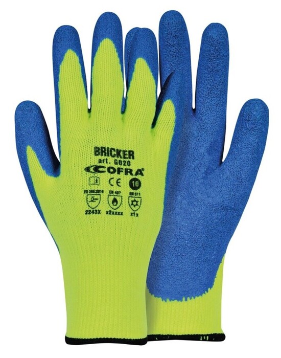 COFRA GLOVES LATEX (BRICKER)