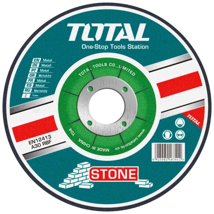 TOTAL ABRASIVE STONE CUTTING DISC 180 X 3mm (TAC2221801)