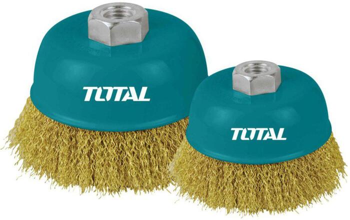 TOTAL WIRE CUP BRUSHES 125mm (TAC31051)