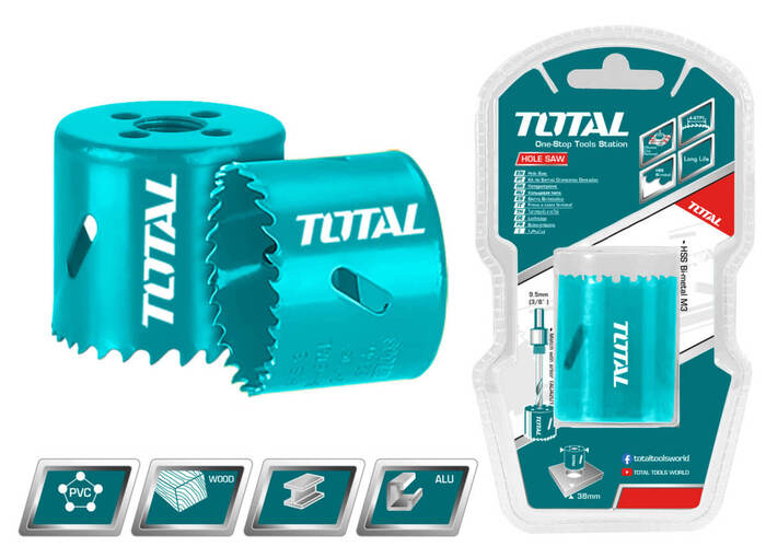 TOTAL Bi-metal HOLE SAW 38mm (TAC410381)