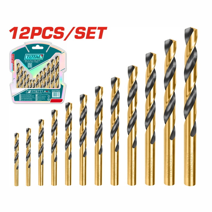TOTAL ΣΕΤ ΤΡΥΠΑΝΙΑ HSS 12ΤΕΜ (TACSD0125)