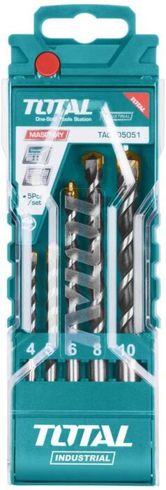 TOTAL Masonry drill bits set 5pcs (TACSD5051)