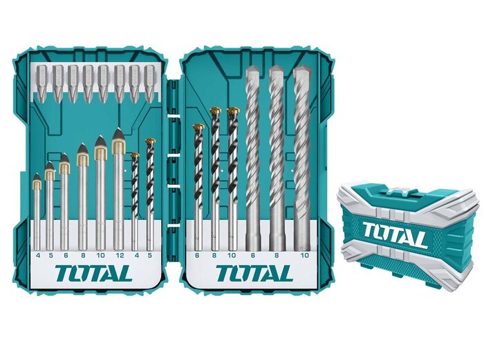 TOTAL 22PCS DRILL BITS & SCREWDRIVER BITS SET (TACSDL12201)