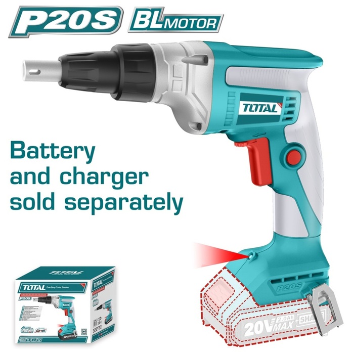 TOTAL Cordless drywall screwdriver 20V (TDSLI2042006)