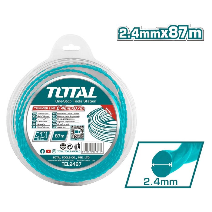 TOTAL ΜΕΣΙΝΕΖΑ ΕΛΙΚΟΕΙΔΗΣ 2.4mm - 87m (TEL2487)