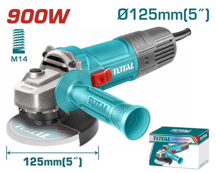 TOTAL ΕΠΑΓΓ. ΓΩΝΙΑΚΟΣ ΤΡΟΧΟΣ 900W / 125mm (TG10912556E)