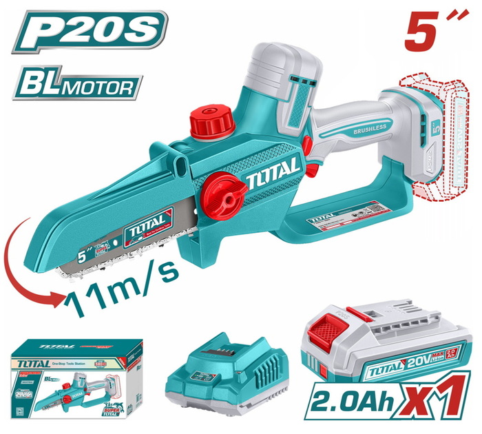 TOTAL ΕΠΑΓΓ. ΣΕΤ ΑΛΥΣΟΠΡΙΟΝΟ ΚΛΑΔΕΥΤΙΚΟ ΜΠΑΤ. Li-ion 20V / 5
