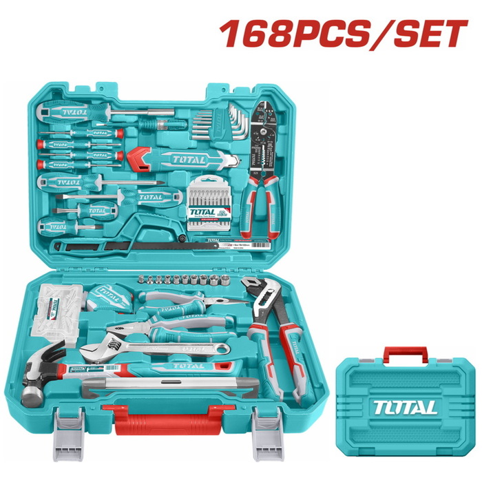 TOTAL 168 Pcs handtools set  (THKTHP21686)