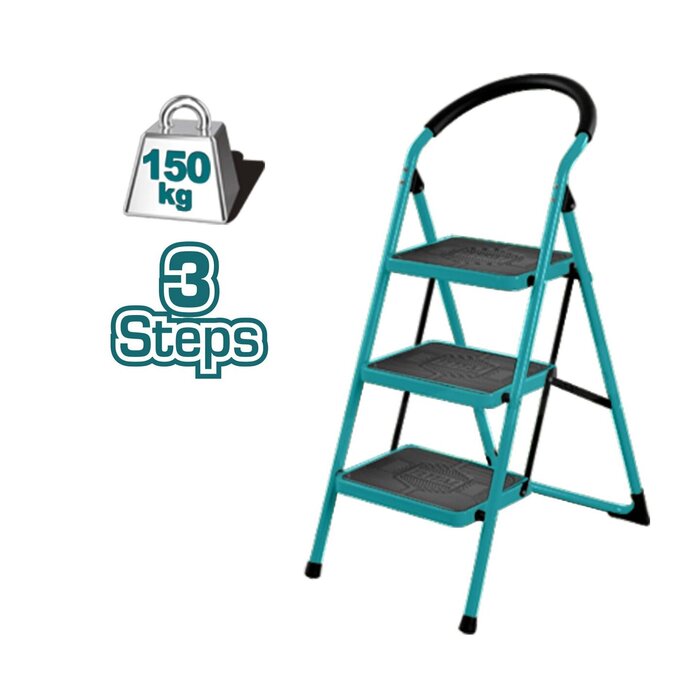 TOTAL METAL LADDER 3 STEPS (THLAD09031)