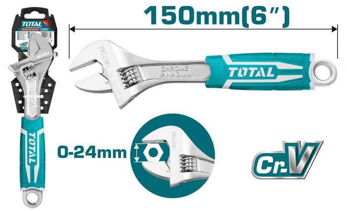 TOTAL ADJUSTABLE WRENCH 6