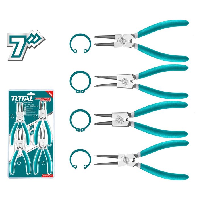 TOTAL 4PCS CIRCLIP PLIER SET (THT114041)