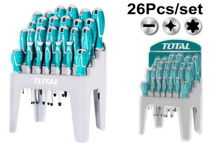 TOTAL 26PCS SCREWDRIVER SET (THT250626)