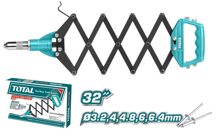 TOTAL FOLDING HAND RIVETER 815mm (THT32321)