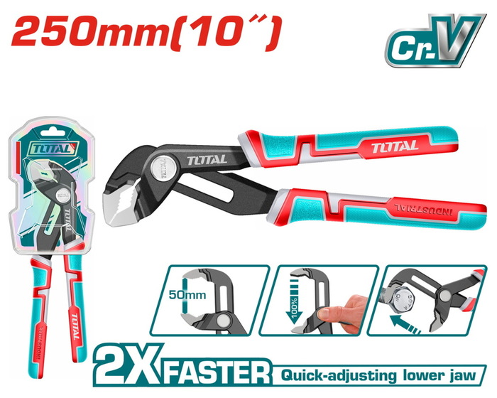 TOTAL Quick-open pump pliers (THT381006)