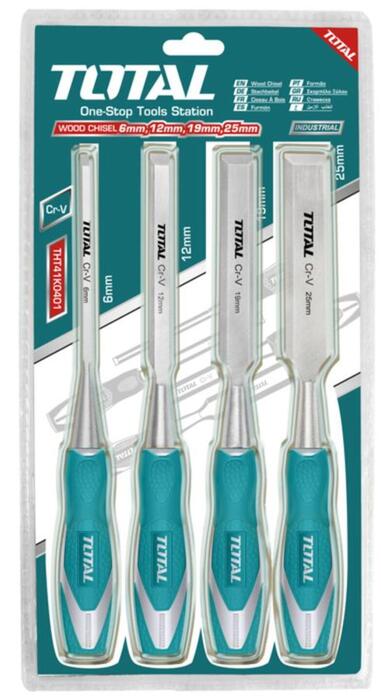 TOTAL WOOD CHISEL SET 4PCS (THT41K0401)