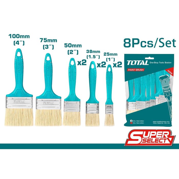 TOTAL 8pcs paint brush set (THT8450801)