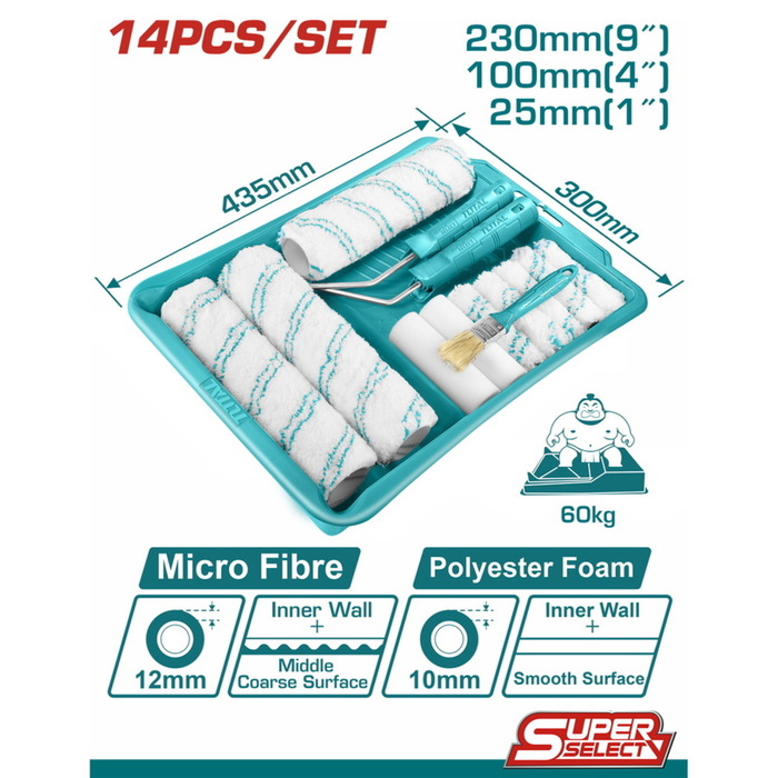 TOTAL Cylinder brush 14 in 1 set(Inner wall) (THT862302)