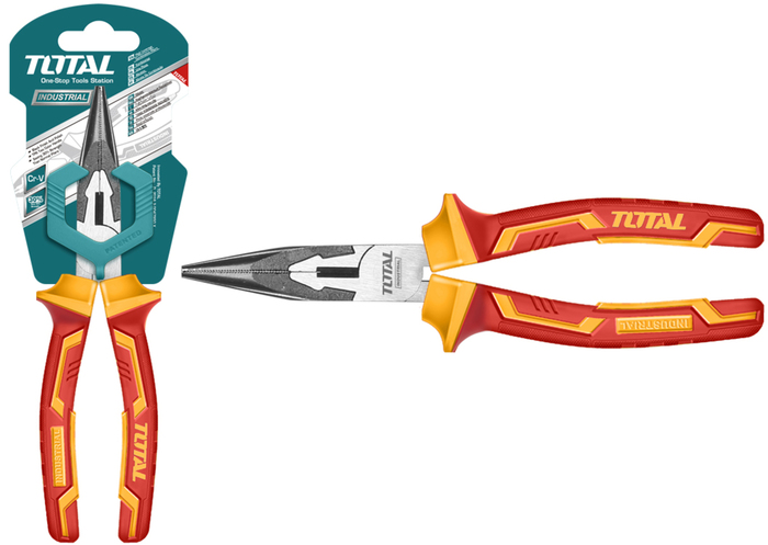 TOTAL INSULATED LONG NOSE PLIER 1000V 200mm (THTIP2381)