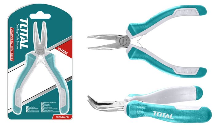 TOTAL MINI BENT NOSE PLIER 115mm / 4.5