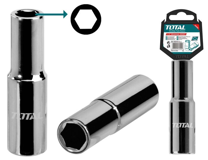 TOTAL DEEP HEXAGONAL SOCKETS 1/2