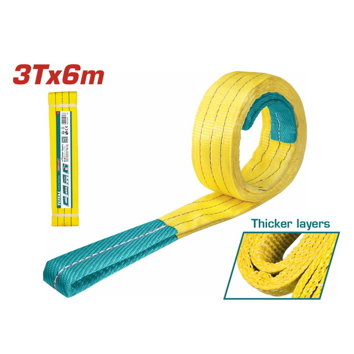 TOTAL Webbing sling 3Τ / 6m / 90mm (THTWS0306)