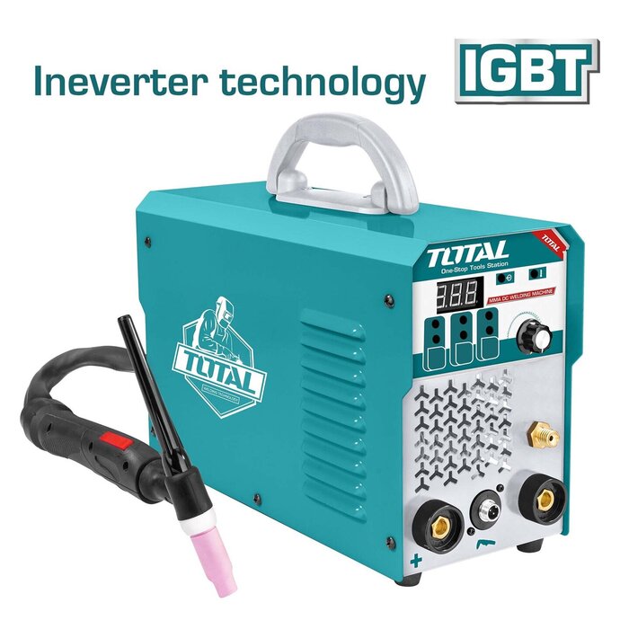 TOTAL ΗΛΕΚΤΡΟΚΟΛΛΗΣΗ INVERTER TIG/MMA 230V / 160A ΜΕ ΑΕΡΙΟ (TIG1601)