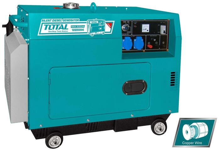 TOTAL SILENT DIESEL GENERATOR 5.000W WITH ATS (TP250001-1)