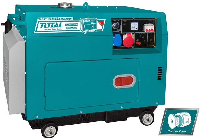 TOTAL SILENT DIESEL GENERATOR 5.000W WITH ATS (TP250003-1)