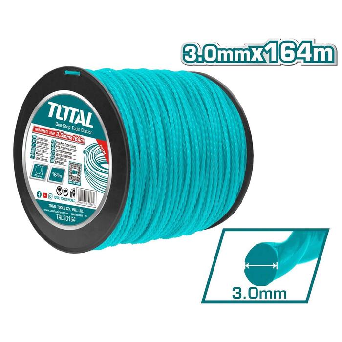 TOTAL TRIMMER LINE ROUND 3mm - 164m (TRL30164)