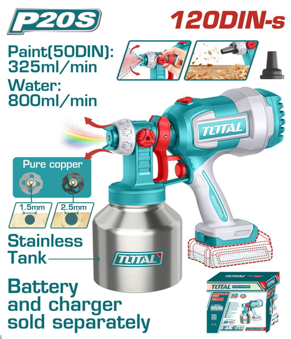 TOTAL Cordless spray gun (TSGLI20041)