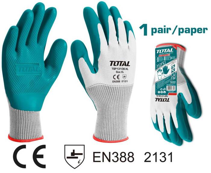 TOTAL LATEX GLOVES (TSP13106-XL)