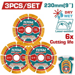 TOTAL 3 Pcs Laser welded diamond cutting disc (TAC2179033)
