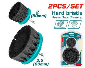 TOTAL 2 Pcs hard bristle brush set (TACH1235)