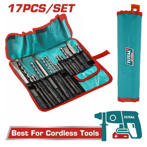 TOTAL 17pcs SDS plus hammer drill bit and chisels set (TACSD91701)