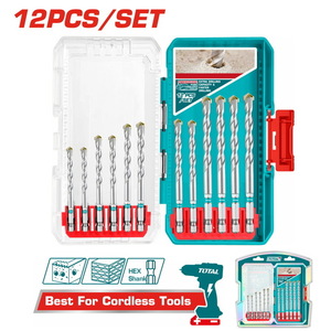 TOTAL 12 Pcs masonry drill bit set (TACSDL12206)