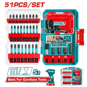 TOTAL 51 Pcs impact screwdriver bits set (TACSDL25106)