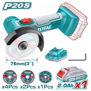 TOTAL Lithium-ion mini cut-off tool 20V (TAGLI76017)