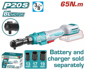 TOTAL ΕΠΑΓΓ. ΚΑΣΤΑΝΙΑ 3/8" / 65Nm ΜΠΑΤ. Li-ion 20V ΧΩΡΙΣ ΜΠΑΤΑΡΙΑ & ΦΟΡΤΙΣΤΗ (TDRLI206521)