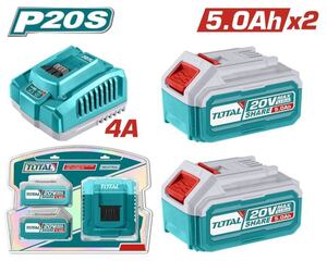 TOTAL P20S Lithium-Ion battery and charger kit (TFBCPK2513E) TOTAL P20S Lithium-Ion battery and charger kit (TFBCPK2513E)