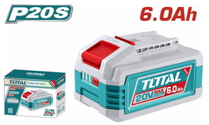 TOTAL ΕΠΑΓΓ. ΜΠΑΤΑΡΙΑ Li-ion 20V / 6Ah (TFBLI2126)