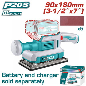 TOTAL Cordless finishing sander (TFSLI2031)
