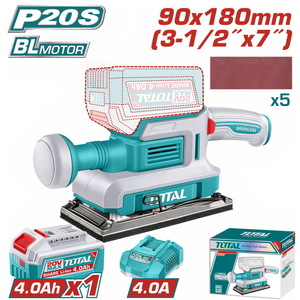 TOTAL Cordless finishing sander (TFSLI20313E)