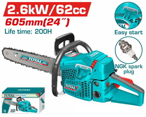 TOTAL ΕΠΑΓΓ. ΒΕΝΖ/ΝΗΤΟ ΑΛΥΣΟΠΡΙΟΝΟ 62cc / 3.5HP / 60cm (TG5622611)