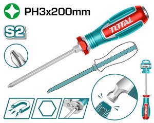TOTAL Phillips go-through screwdriver (TGTPH3200)