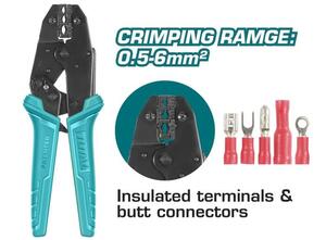 TOTAL RACHET CRIMPING PLIER 225mm (THCPJ0506)