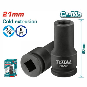 TOTAL 3/4"DR. Impact socket 21mm (THHISD3421L)