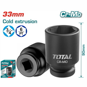 TOTAL 3/4"DR. Impact socket 33mm (THHISD3433L)