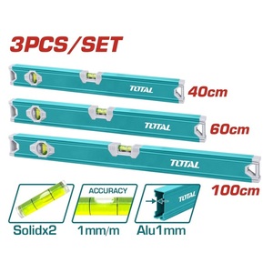 TOTAL Spirit level set 3pcs (THT10403)